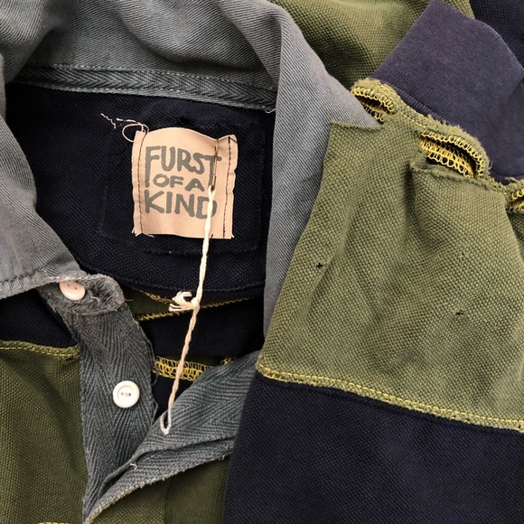 LF Furst of a Kind vintage distressed rugby - Picture 4 of 4